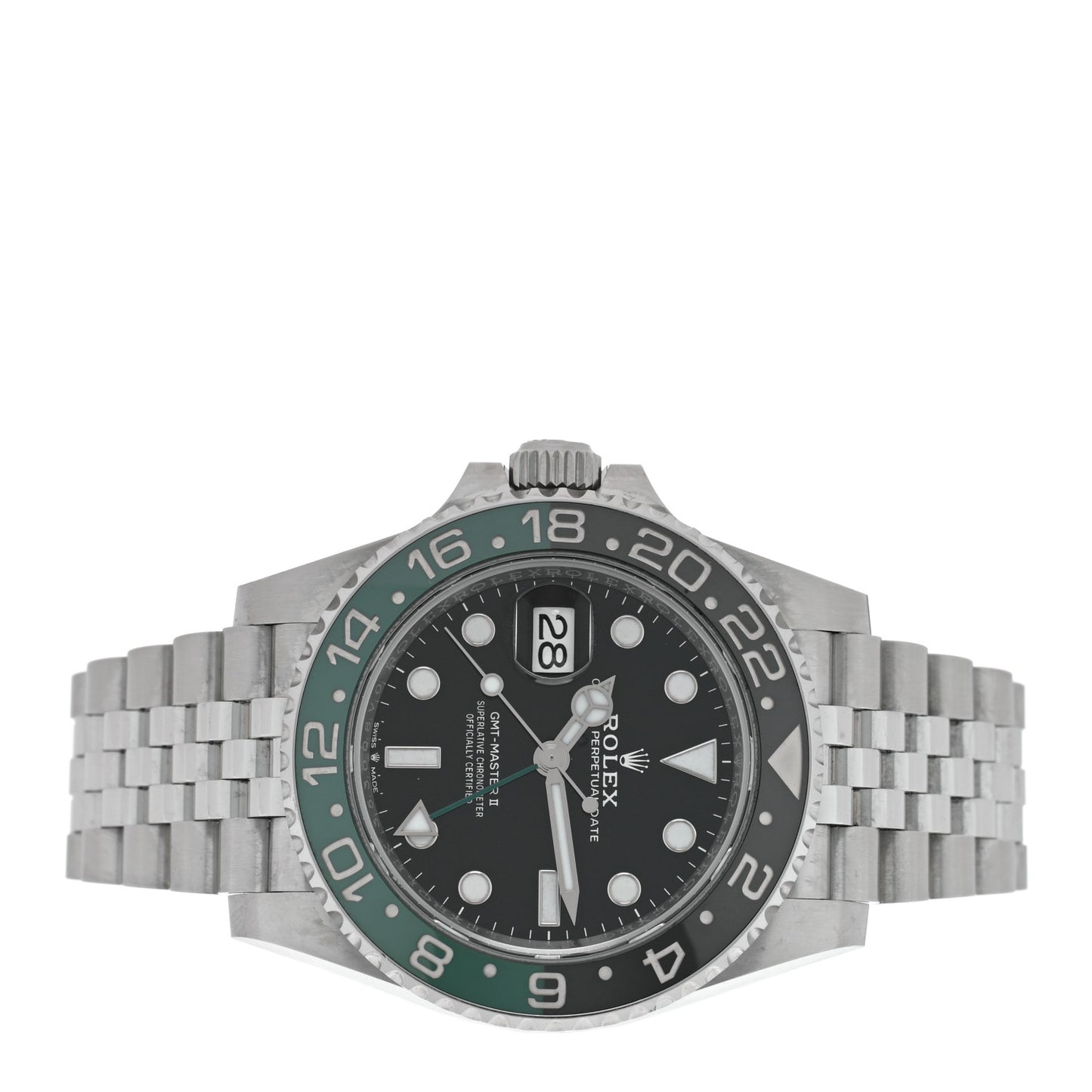 Stainless Steel 40mm Oyster Perpetual Date GMT Master Ⅱ Sprite Watch 126720VTNR