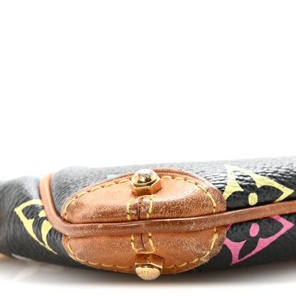 Louis Vuitton Monogram Multicolor Pochette Milla MM Black 7 of 8