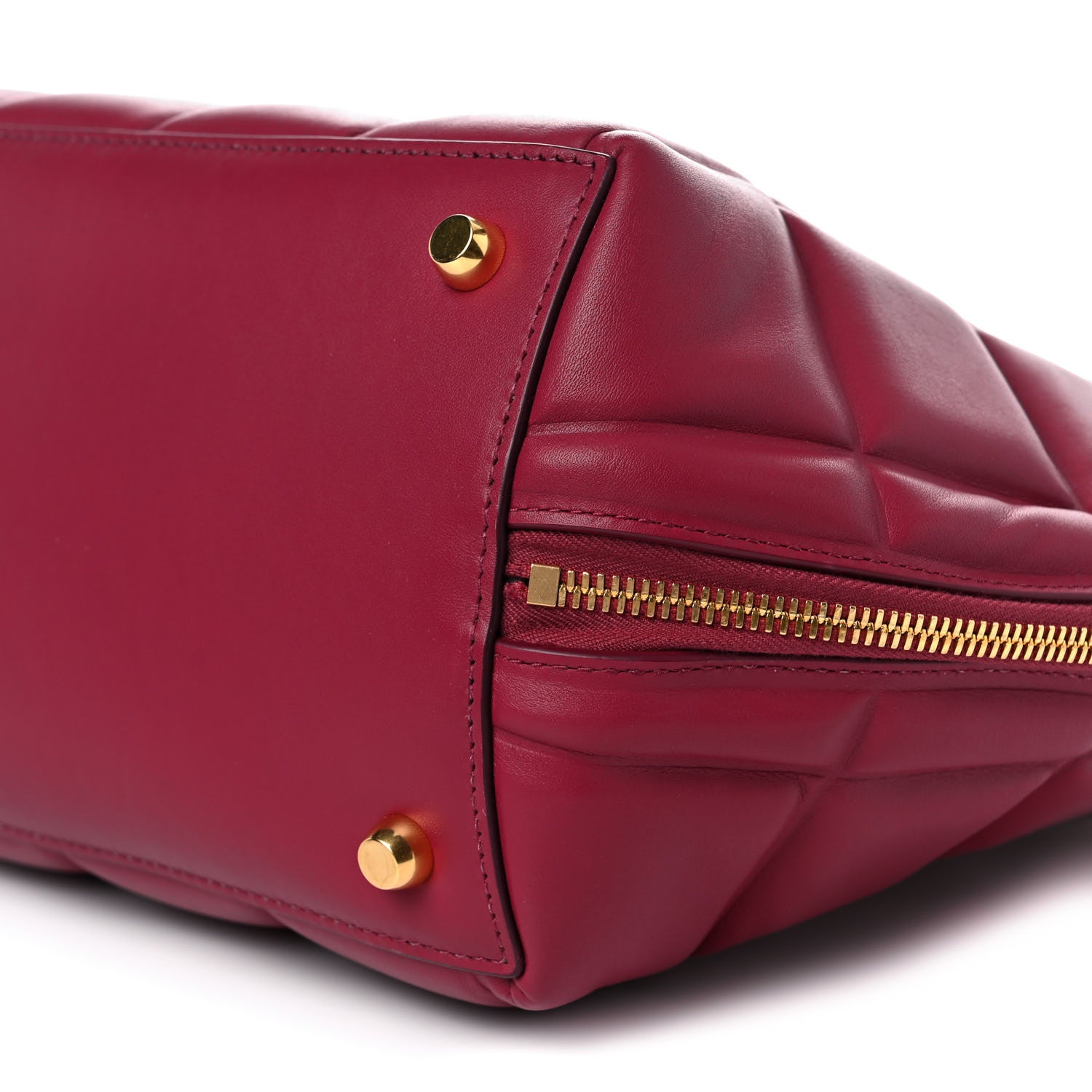 Bottega Veneta Butter Calfskin Padded Swoop Amaranto 8 of 8