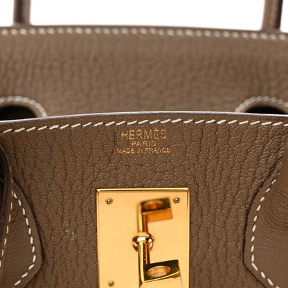 Hermes Chevre De Coromandel HAC Birkin 28 Etoupe 6 of 16