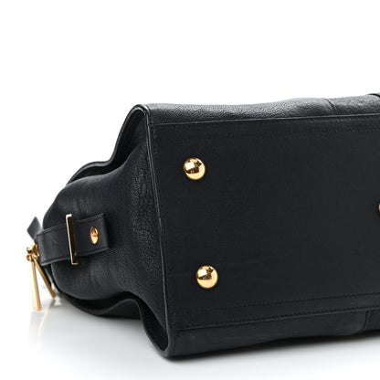 Saint Laurent Sheepskin Small Cabas ChYc Navy 9 of 10