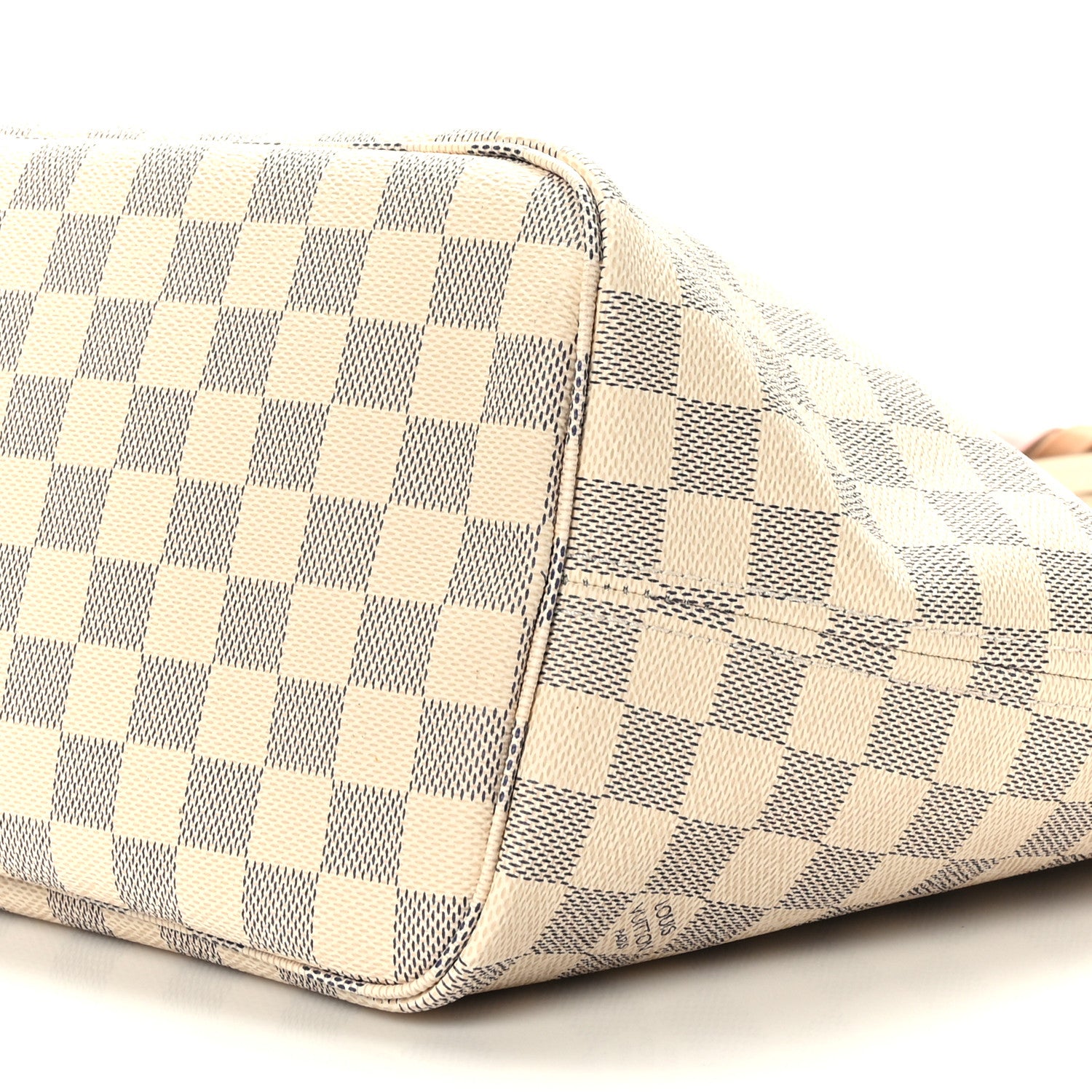 Louis Vuitton Damier Azur Braided Neverfull MM Pink 9 of 9