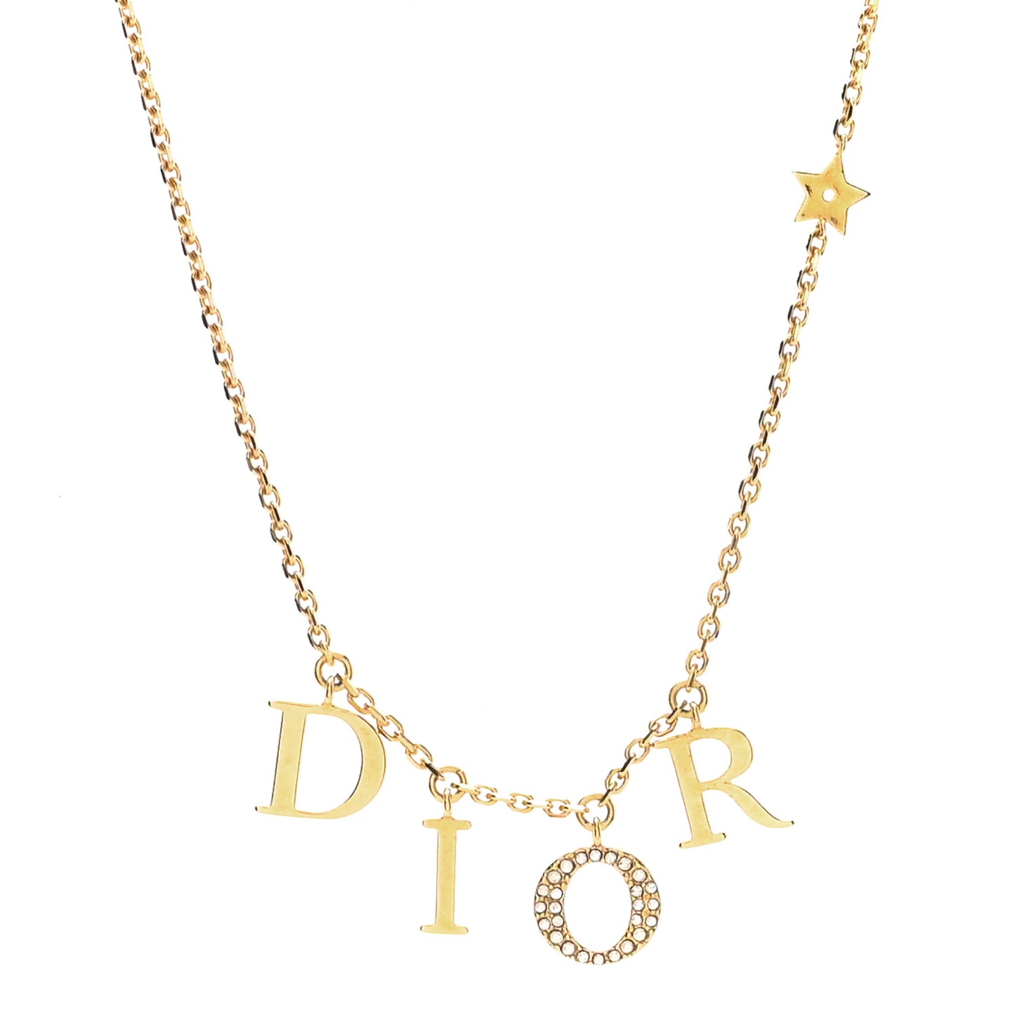 Crystal Dio(r)evolution Necklace Gold