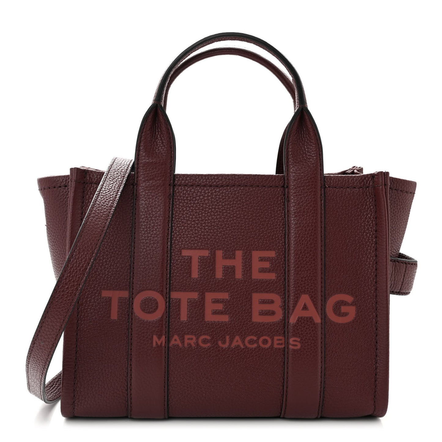 Grained Calfskin Small The Tote Bag Chianti