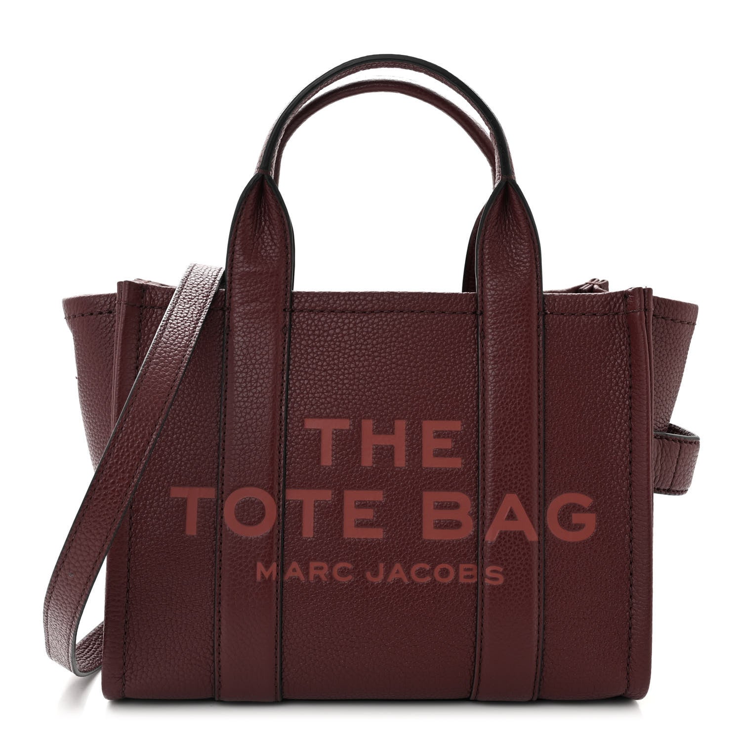 Marc Jacobs Grained Calfskin Small The Tote Bag Chianti 1 of 11