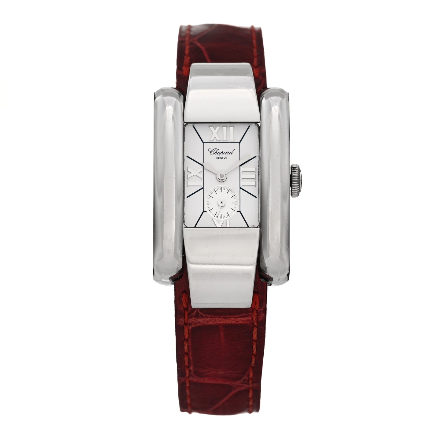 Stainless Steel Alligator 24mm La Strada Quartz Watch Red