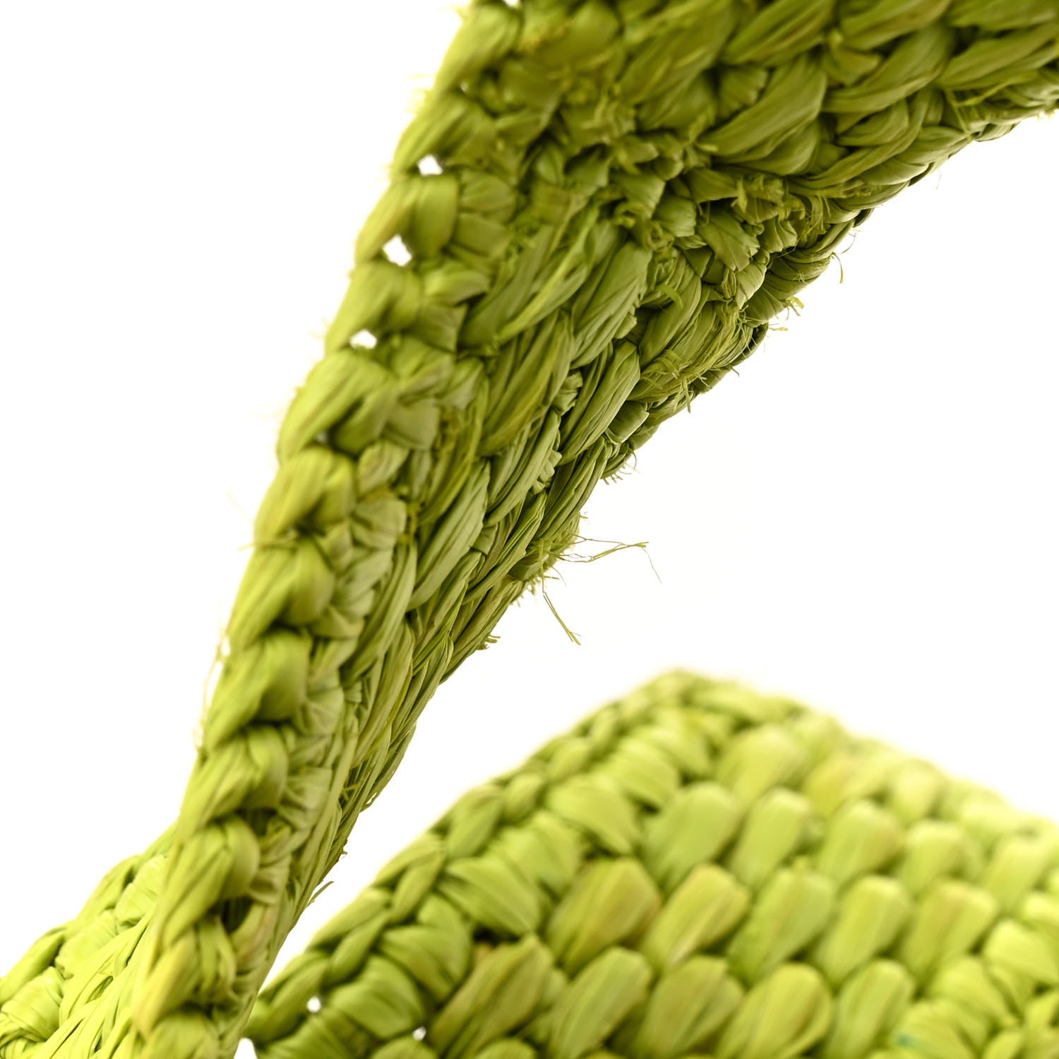 Loewe X PAULA'S IBIZA Raffia Font Tote Meadow Green 9 of 11