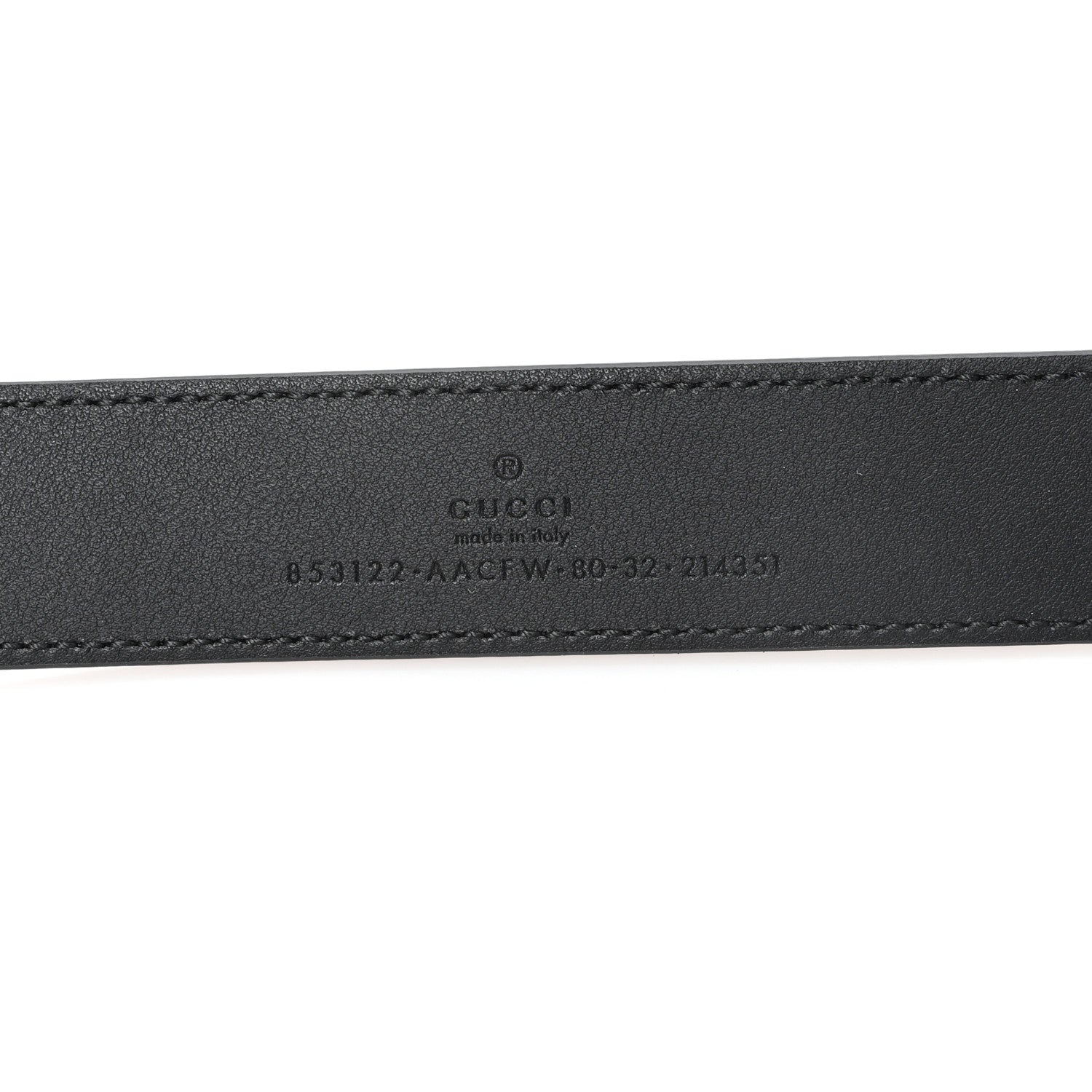 Gucci Patent Calfskin Crystal Interlocking G Belt 80 32 Black 3 of 4