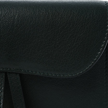 Christian Dior Goatskin Saddle Belt Bag Green 8 of 13
