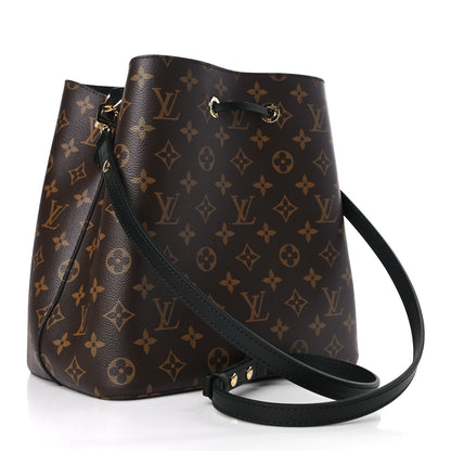 Louis Vuitton Monogram Neonoe MM Black 3 of 9