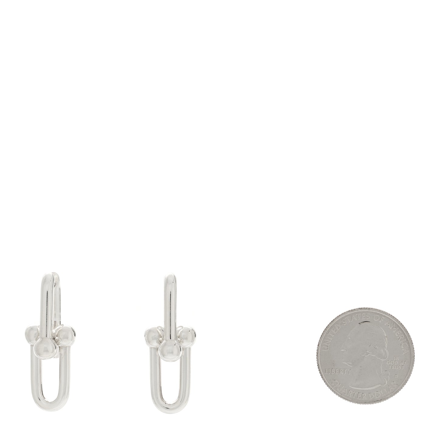Sterling Silver Large HardWear Link Earrings