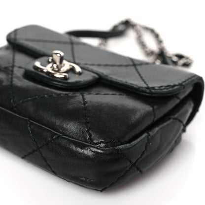 Chanel Lambskin Small Stitched Mini Flap Black 9 of 9