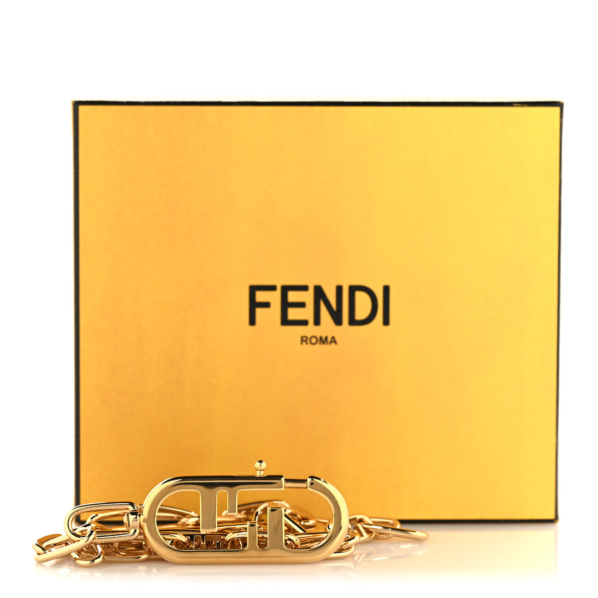 Fendi Metal O'Lock Strap You Gold 4 of 4