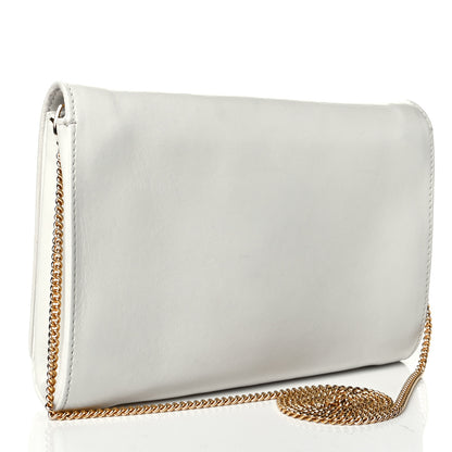 Versace Vitello Palazzo Medusa Evening Clutch Bag White 2 of 5