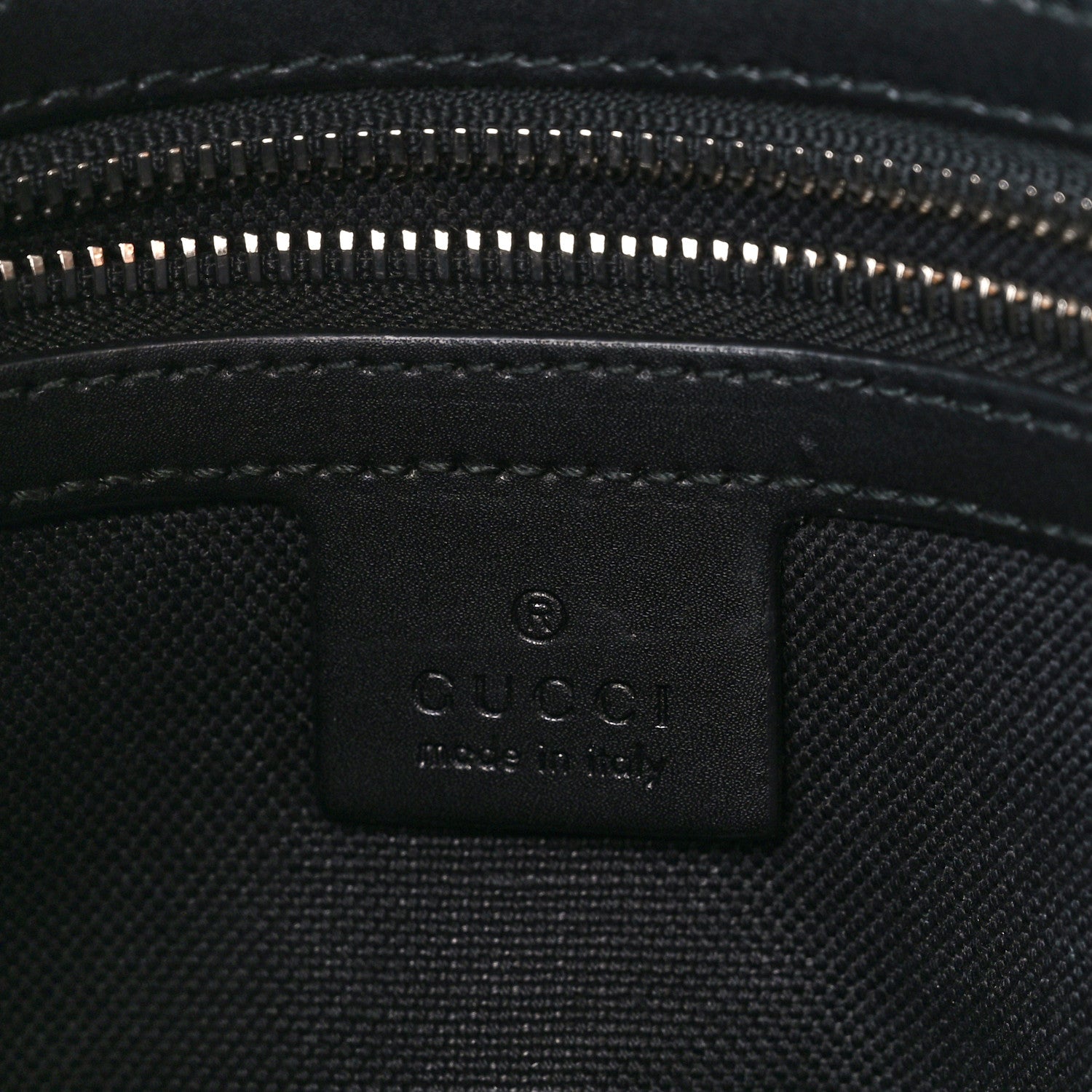 Gucci GG Supreme Monogram Appia Calfskin Web Flat Messenger Bag Black Grey 6 of 12