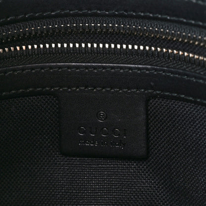 Gucci GG Supreme Monogram Appia Calfskin Web Flat Messenger Bag Black Grey 6 of 12