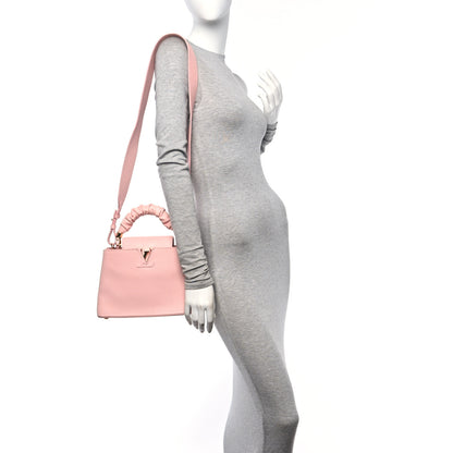 Louis Vuitton Taurillon Scrunchie Capucines BB Bubble Gum Pink 2 of 9