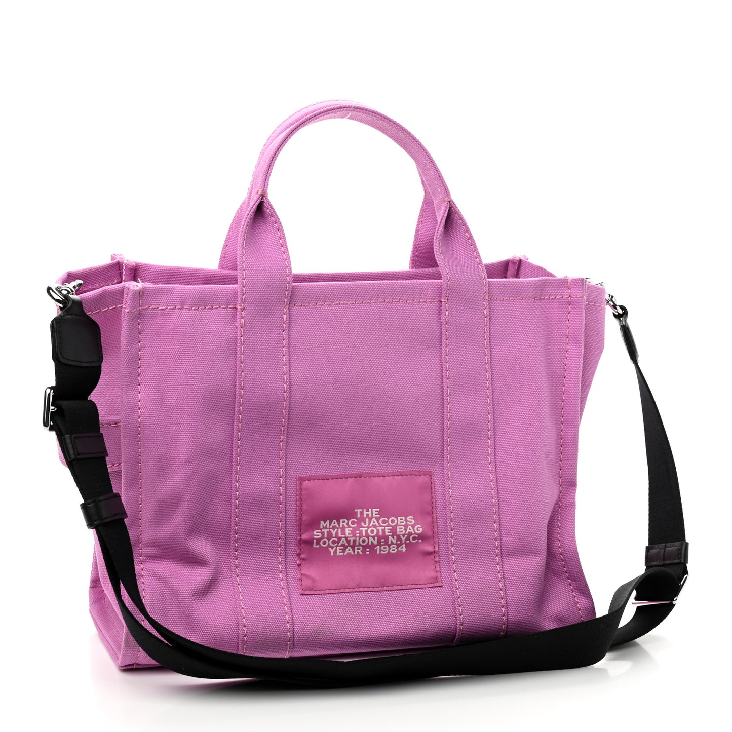 Cotton Canvas Medium The Traveler Tote Bag Pink