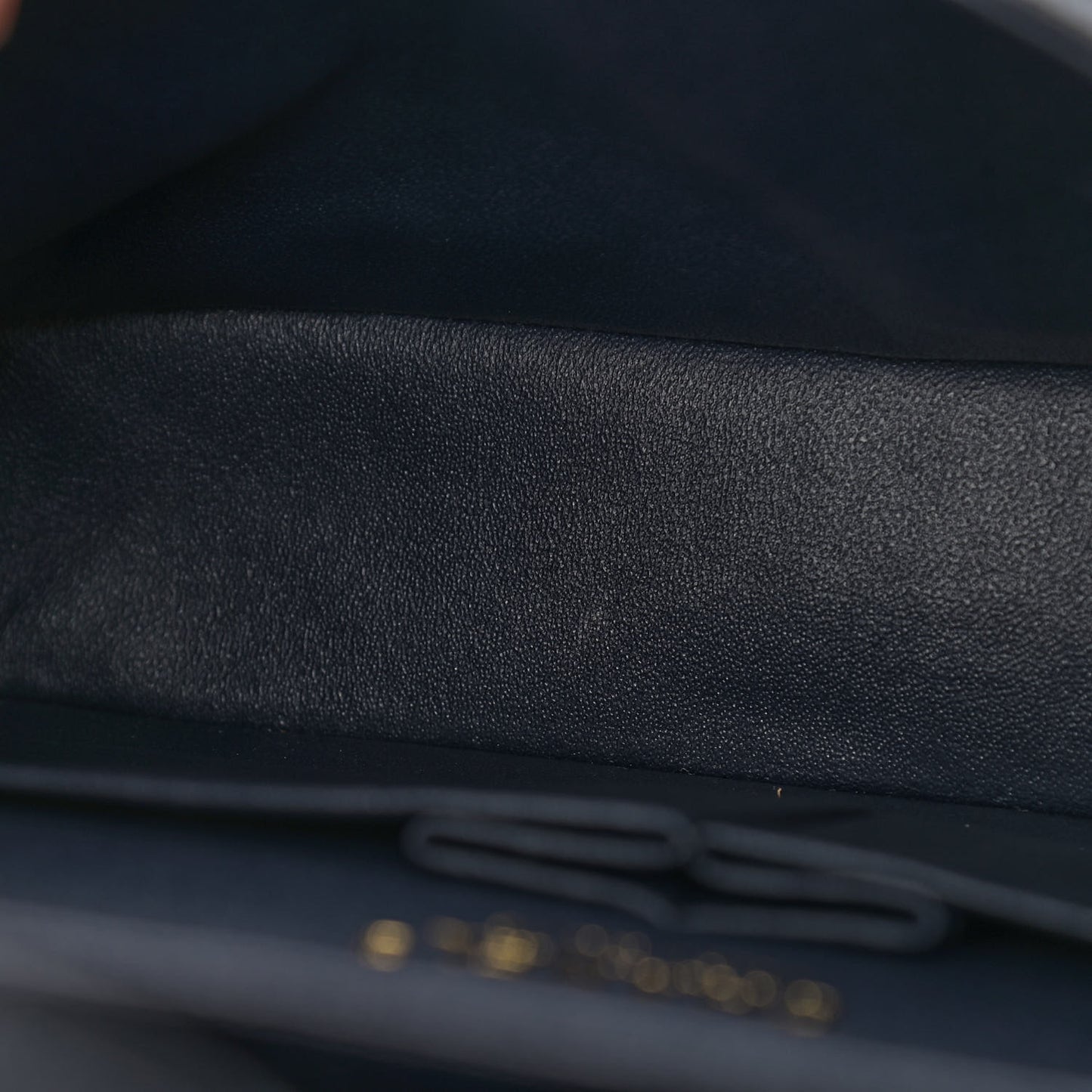 Caviar Quilted Medium Double Flap Navy