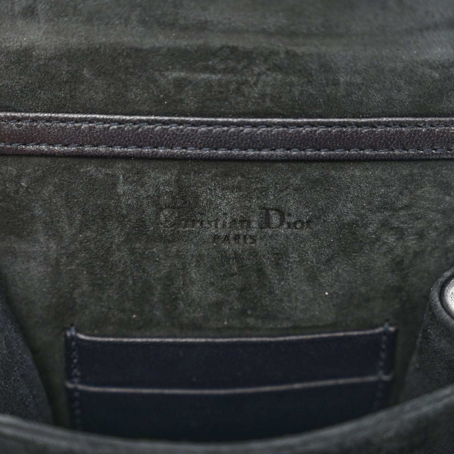 Lambskin Studded Vertical Diorama Black
