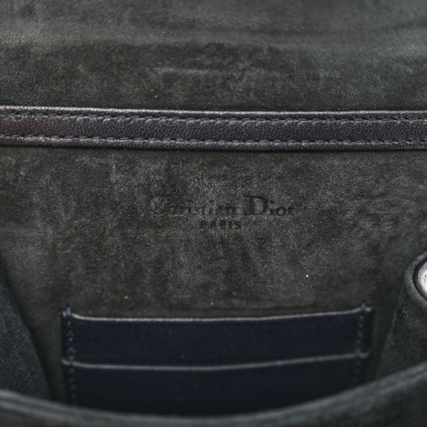 Christian Dior Lambskin Studded Vertical Diorama Black 7 of 10
