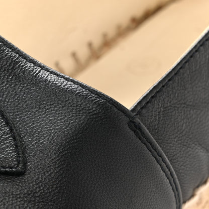 Chanel Lambskin CC Espadrilles 38 Dark Navy 12 of 13