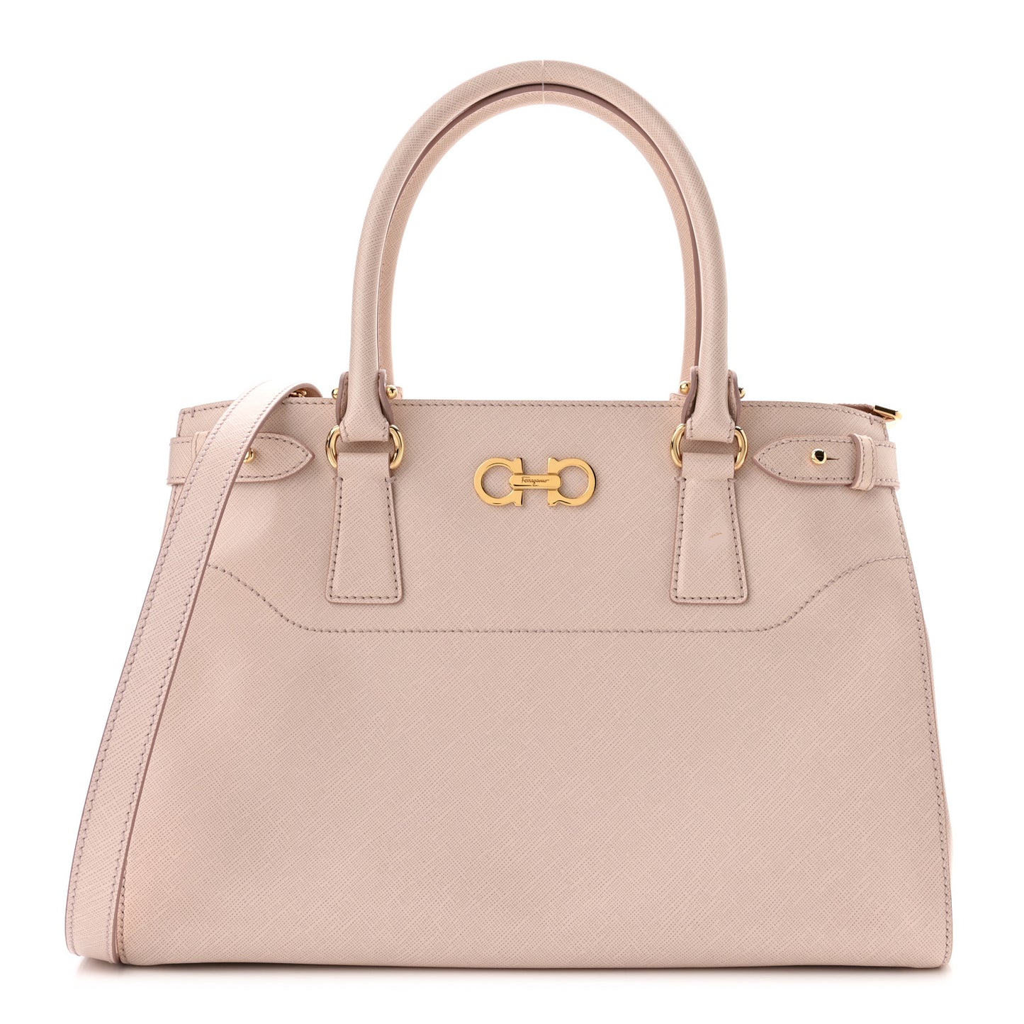 Printed Calfskin Beky Tote Macaron