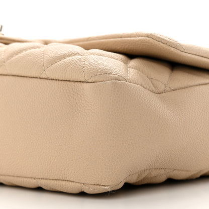 Chanel Caviar Quilted Jumbo Easy Flap Beige 11 of 15