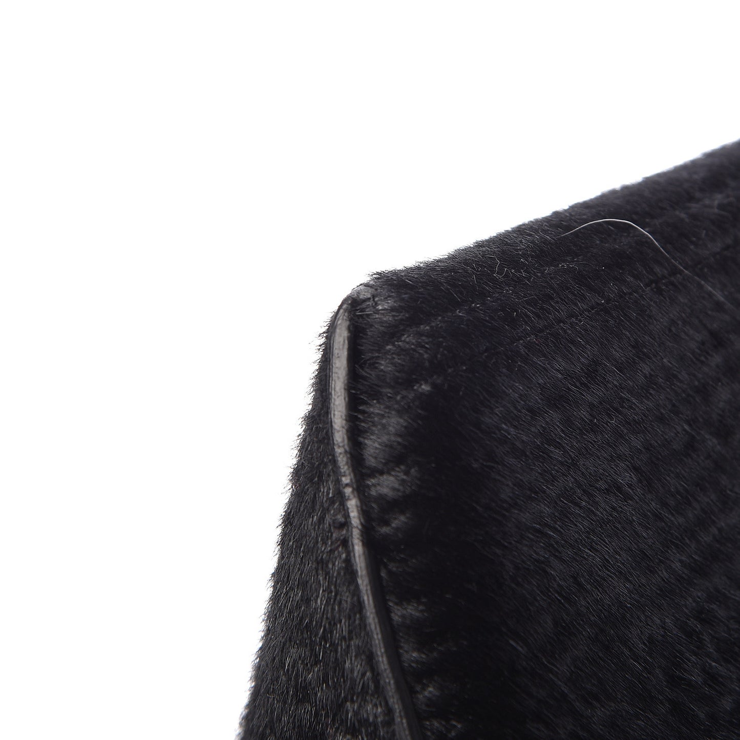 Pony Hair Orb Bag Black
