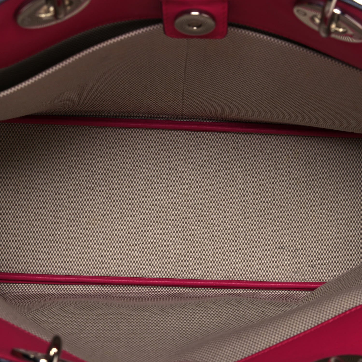 Christian Dior Canvas Calfskin Large Diorissimo Tote 9 of 15