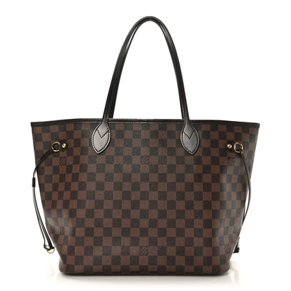Louis Vuitton Damier Ebene Neo Neverfull MM Rose Ballerine 1 of 9