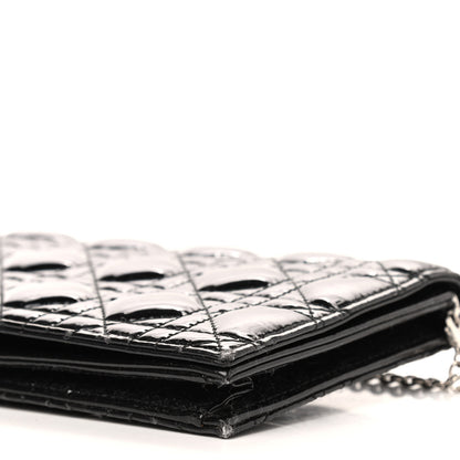 Christian Dior Patent Cannage Lady Dior Convertible Clutch Black 8 of 8