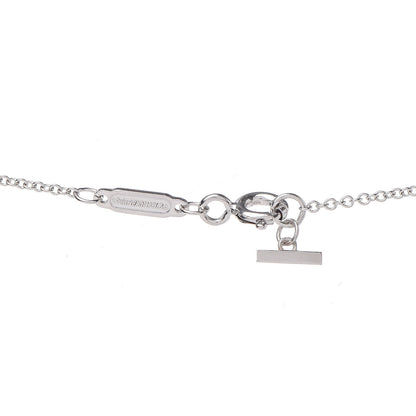 Tiffany 18K White Gold Diamond T Smile Pendant Necklace 6 of 7