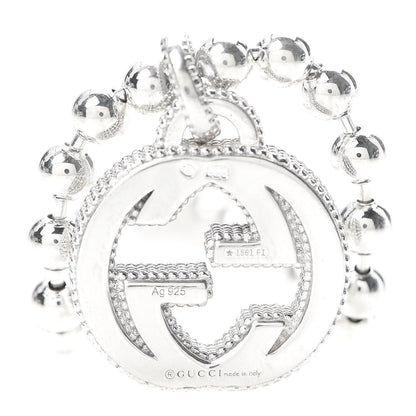 Gucci Sterling Silver Interlocking GG Charm Bracelet 6 of 7