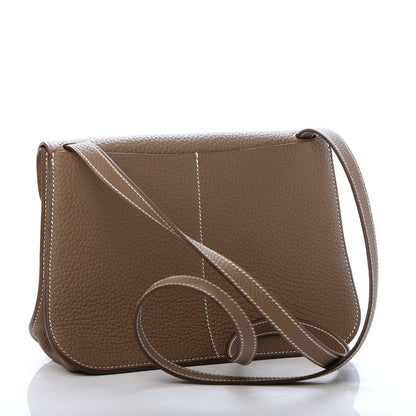 Hermes Taurillon Clemence Halzan 25 Etoupe 4 of 11