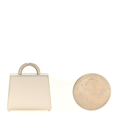 Hermes Metal Lacquered Permabrass Kelly Curiosite Charm Lime 2 of 5