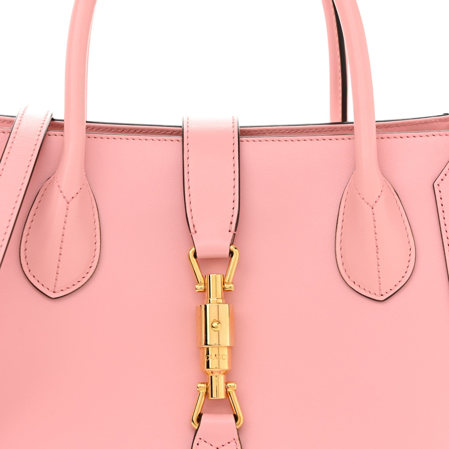 Gucci Boarded Plutone Calfskin Medium Jackie 1961 Tote Wild Rose 8 of 11