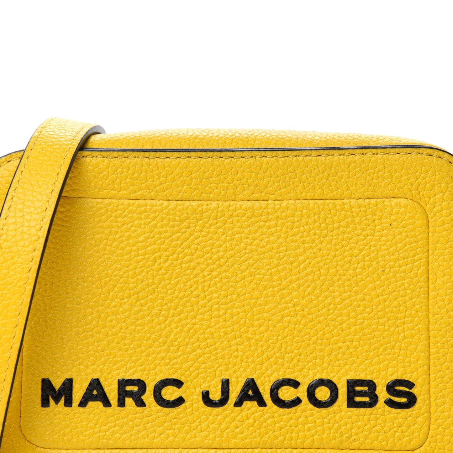 Calfskin Box Camera Bag Yellow