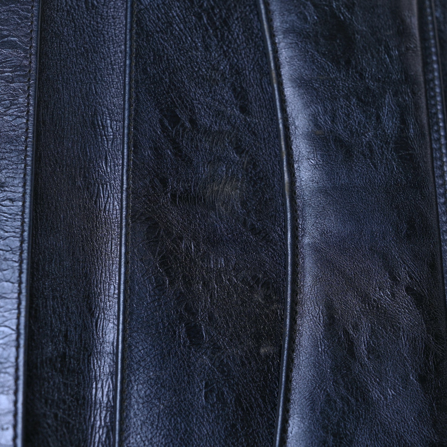 Chanel Metallic Aged Calfskin Quilted Reissue Long Flap Wallet Dark Navy Blue 9 of 10