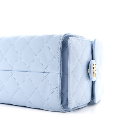 Chanel Caviar Quilted Small Chanel 25 Handbag Light Blue 10 of 10