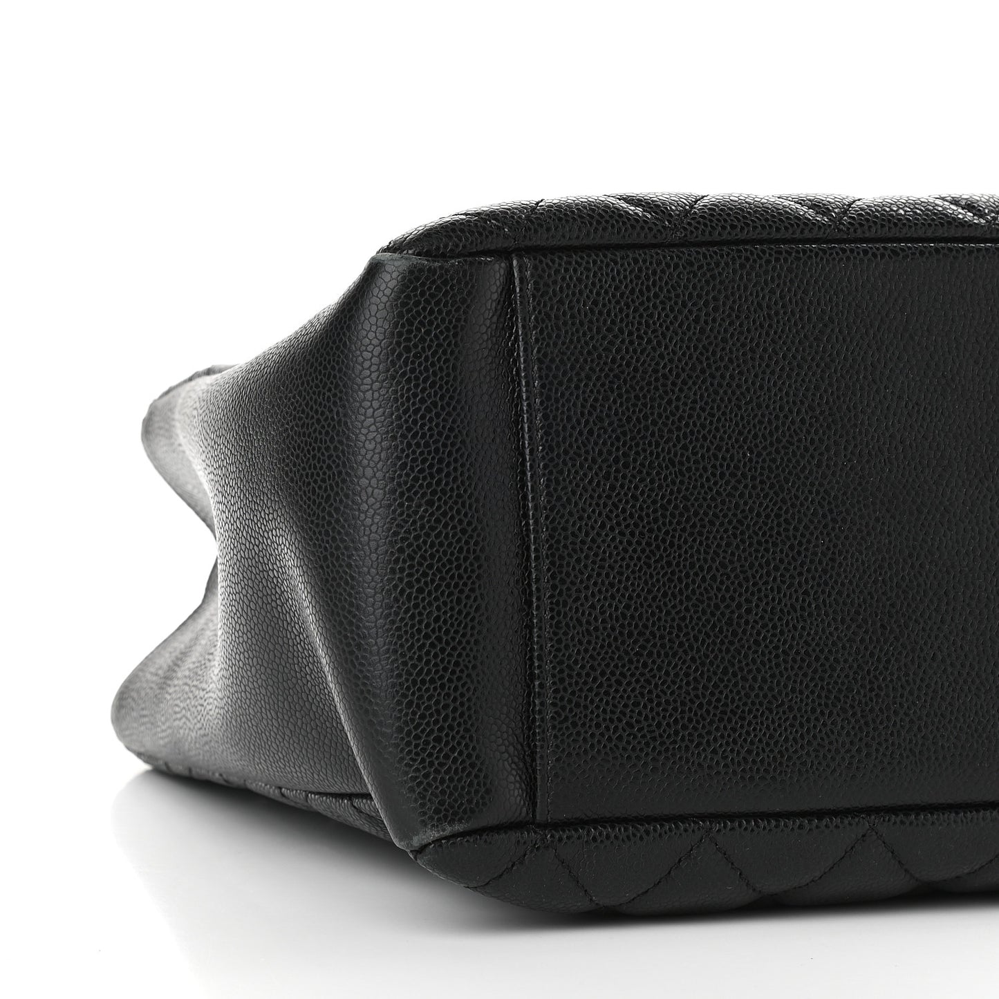 Caviar Quilted Grand Shopping Tote GST Black