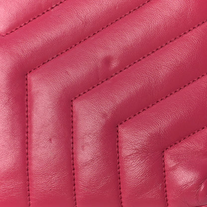Saint Laurent Calfskin Y Quilted Monogram Small Loulou Chain Satchel Fresh Fuchsia 15 of 15