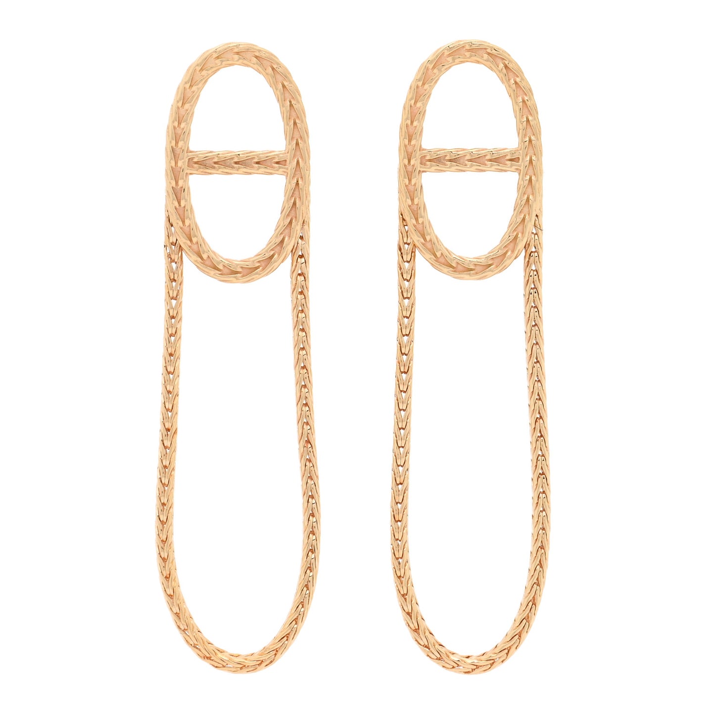 18K Yellow Gold PM Chain d'Ancre Danae Earrings