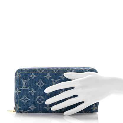 Louis Vuitton Monogram Denim Zippy Wallet NM Blue 2 of 6