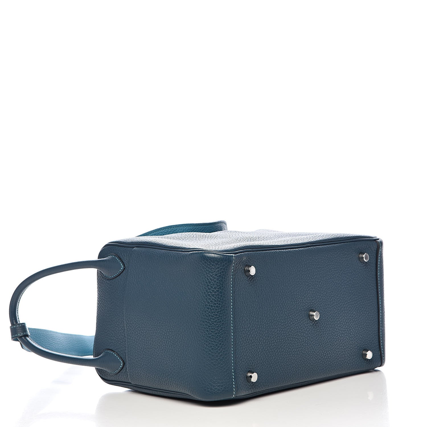Hermes Taurillon Clemence Lindy 30 Colvert Turquoise 4 of 11