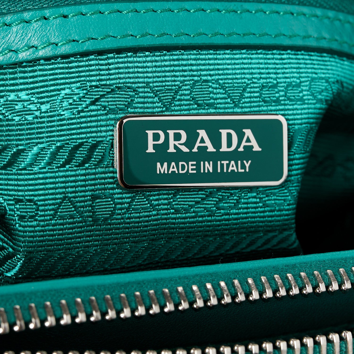 Prada Satin Crystal Mini Galleria Double Zip Tote Mango 6 of 10