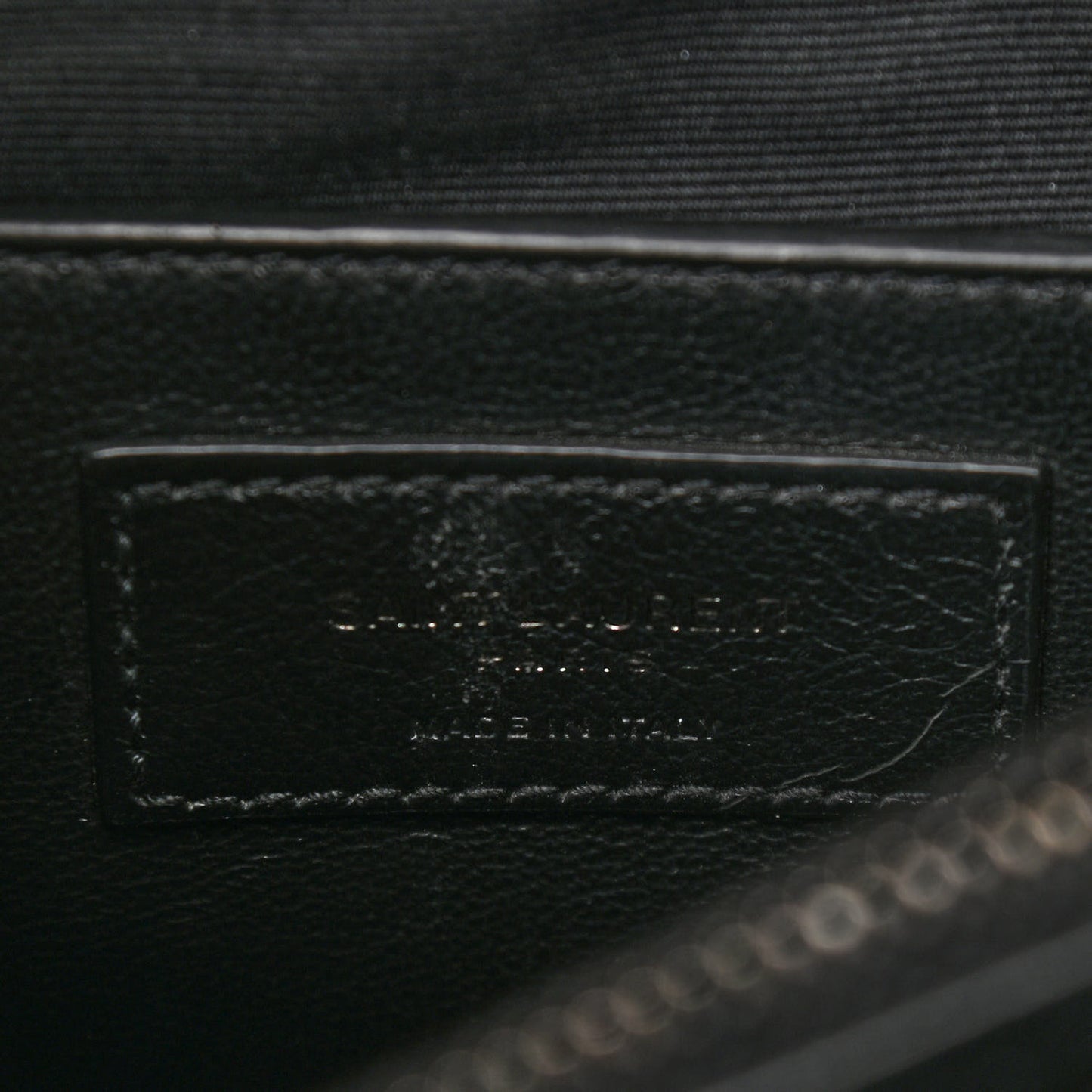 Sheepskin Matelasse Chevron Monogram Medium College Bag Asphalt