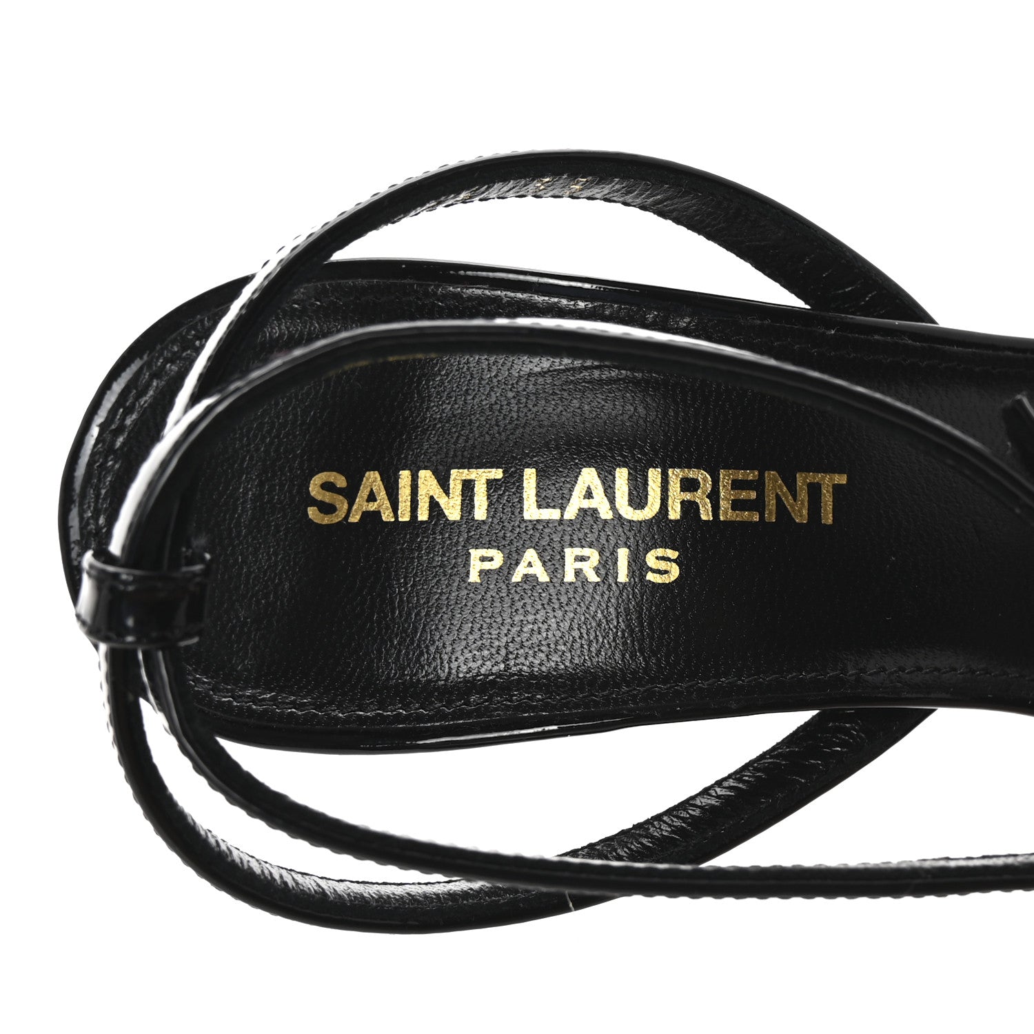 Saint Laurent Vernice Crystal Gippy 110 Sandals 35 Black 8 of 9