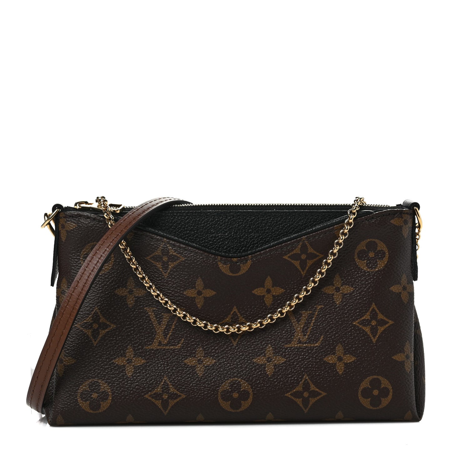 Monogram Pallas Clutch Black