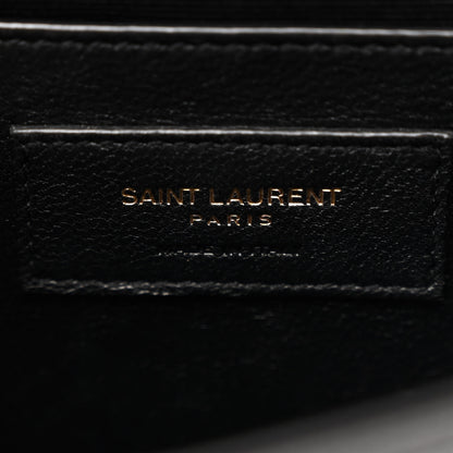 Saint Laurent Grain De Poudre Small Monogram Kate Satchel Black 6 of 10